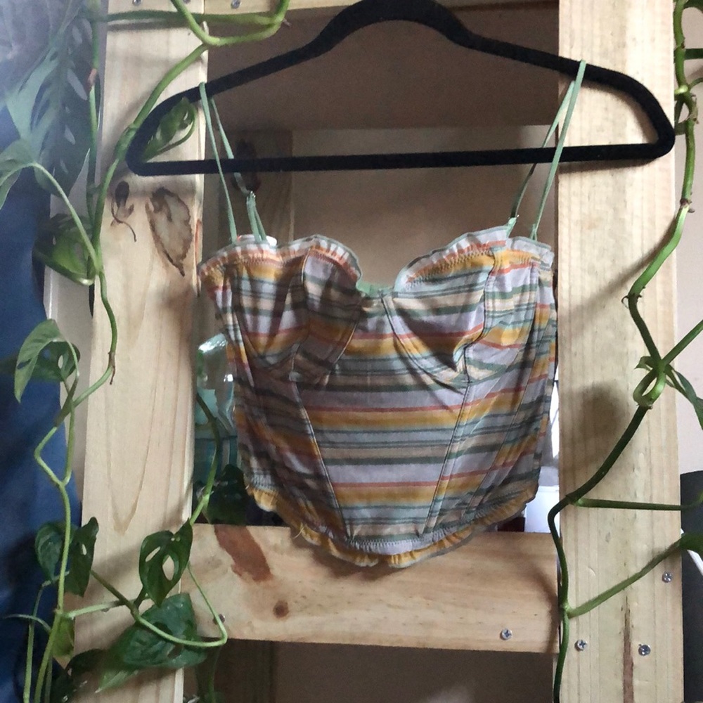Striped corset